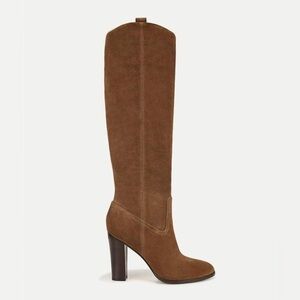 Veronica Beard Vesper Suede Knee High Boots in Mocha Brown - NWT